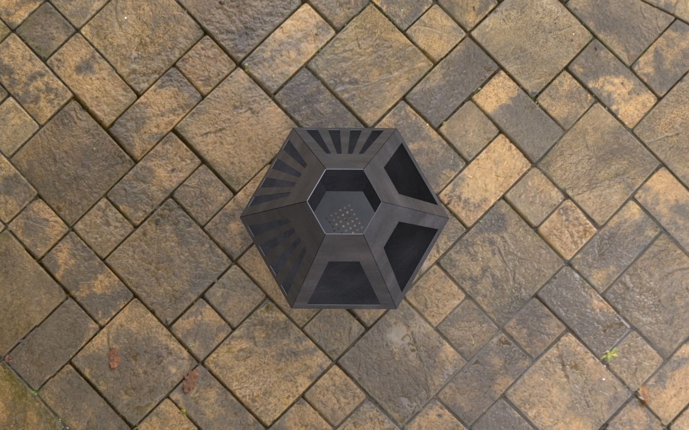Backyard Rocket V4 Fireplace. DXF, SVG files for laser, plasma cutting. Chiminea Fire Pit. Фото 11