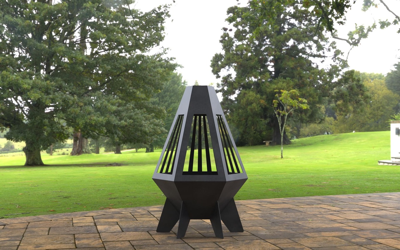 Backyard Rocket V4 Fireplace. DXF, SVG files for laser, plasma cutting. Chiminea Fire Pit. Фото 10