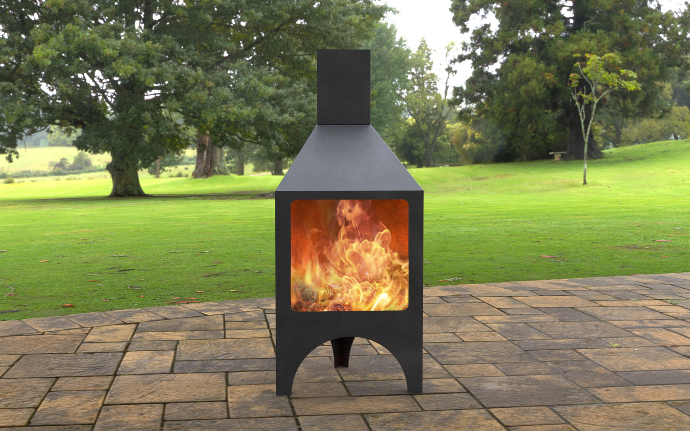 Garden Stove Fireplace. DXF, SVG files for laser, plasma cutting. Pyramid Fire Pit. Фото 2