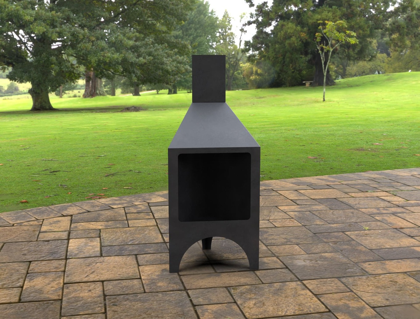Garden Stove Fireplace. DXF, SVG files for laser, plasma cutting. Pyramid Fire Pit. Фото 3