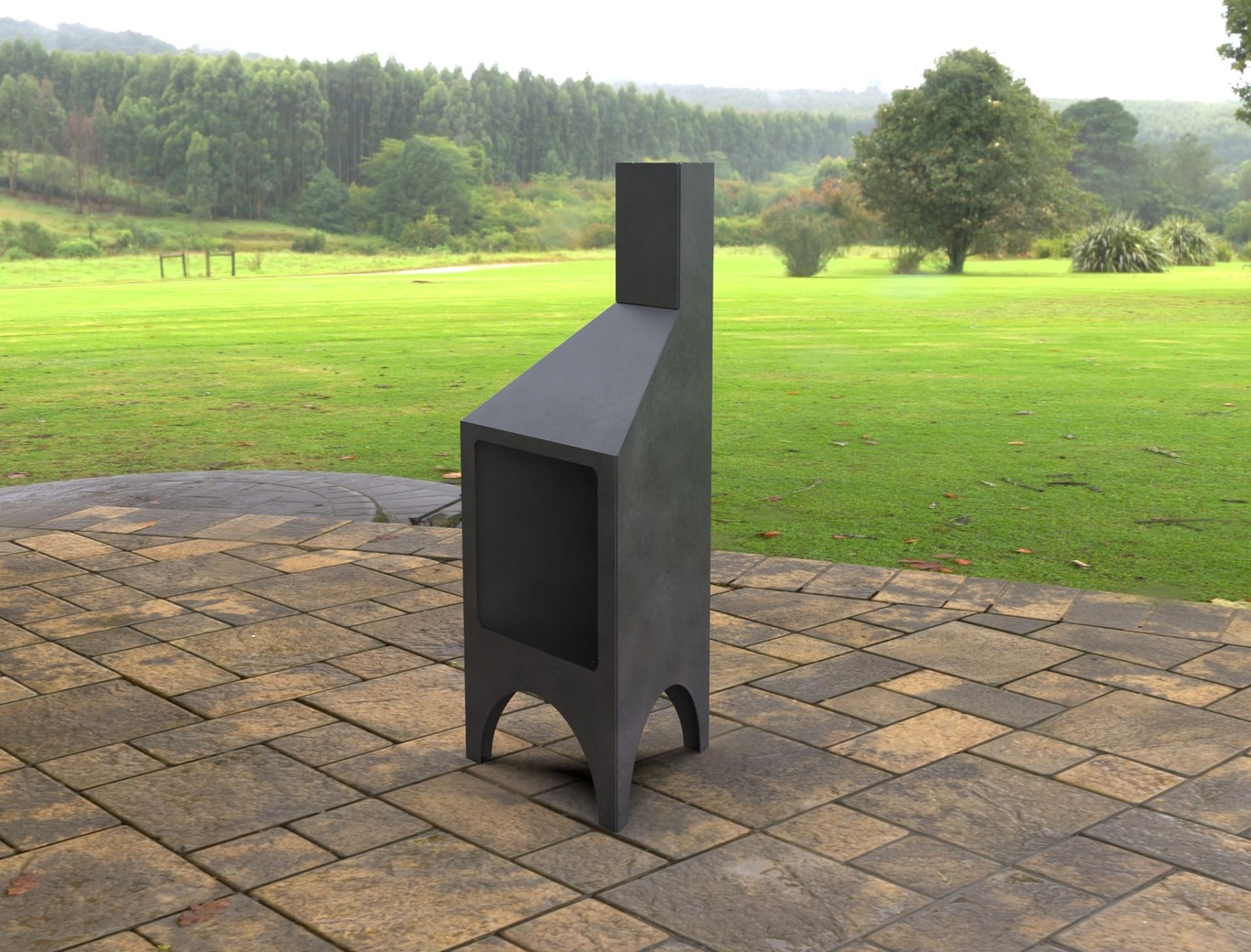 Garden Stove Fireplace. DXF, SVG files for laser, plasma cutting. Pyramid Fire Pit. Фото 5