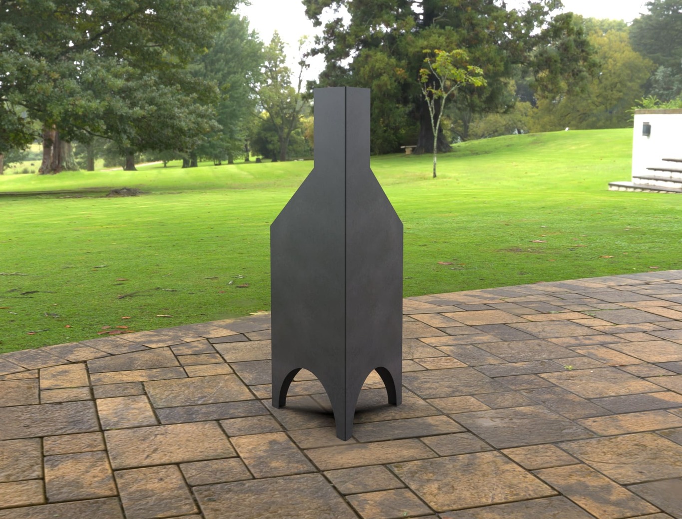 Garden Stove Fireplace. DXF, SVG files for laser, plasma cutting. Pyramid Fire Pit. Фото 9