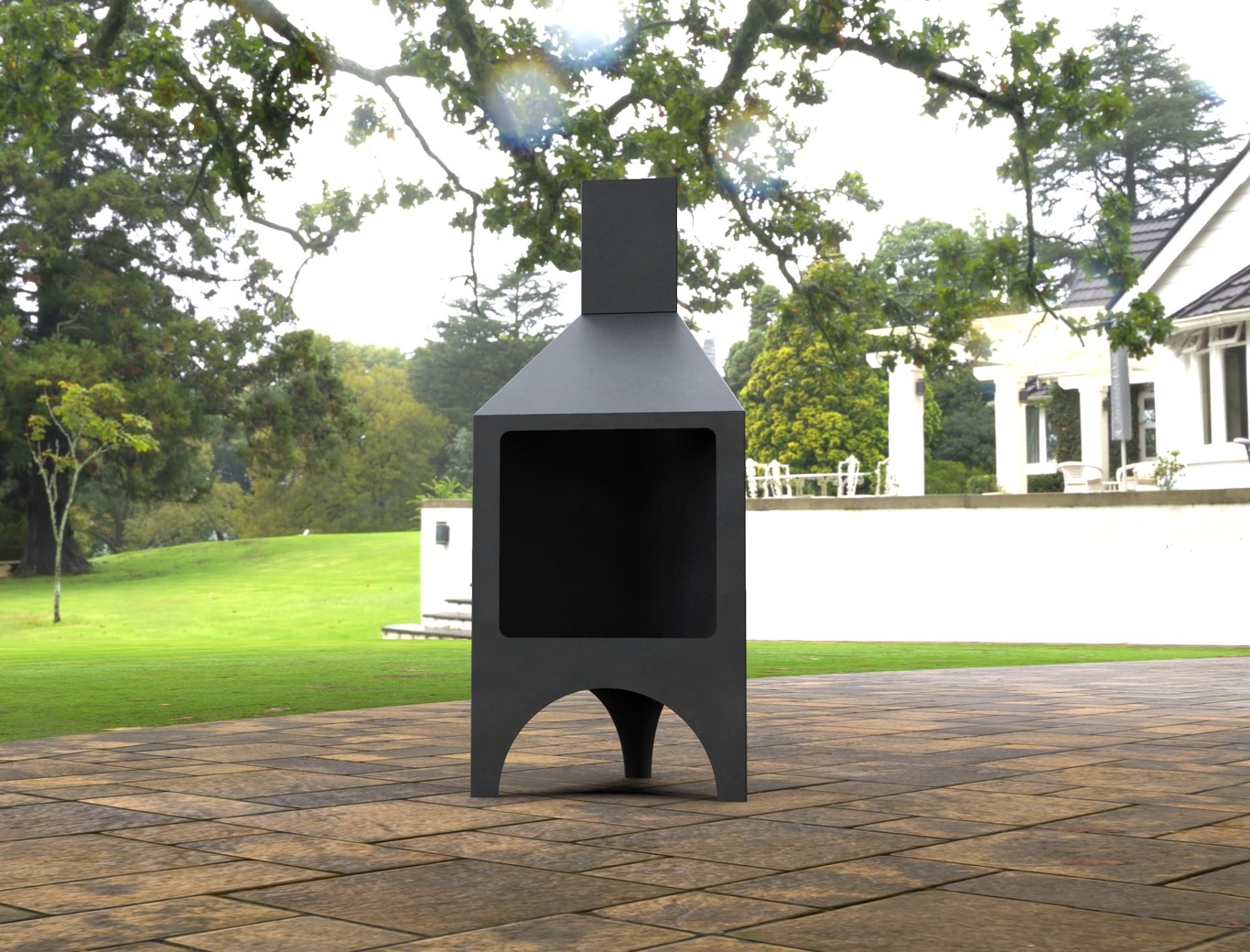Garden Stove Fireplace. DXF, SVG files for laser, plasma cutting. Pyramid Fire Pit. Фото 7