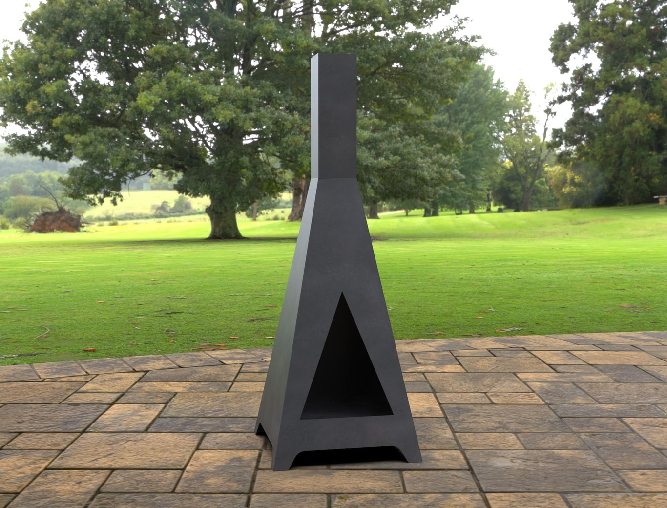 Garden Trio Fireplace. DXF, SVG files for laser, plasma cutting. Pyramid Fire Pit. Фото 3