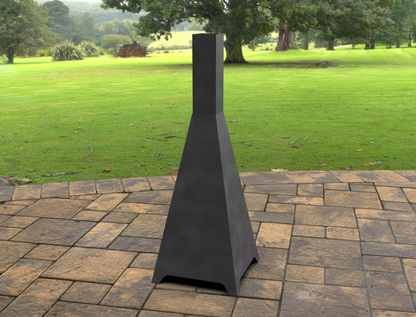 Garden Trio Fireplace. DXF, SVG files for laser, plasma cutting. Pyramid Fire Pit. Фото 6