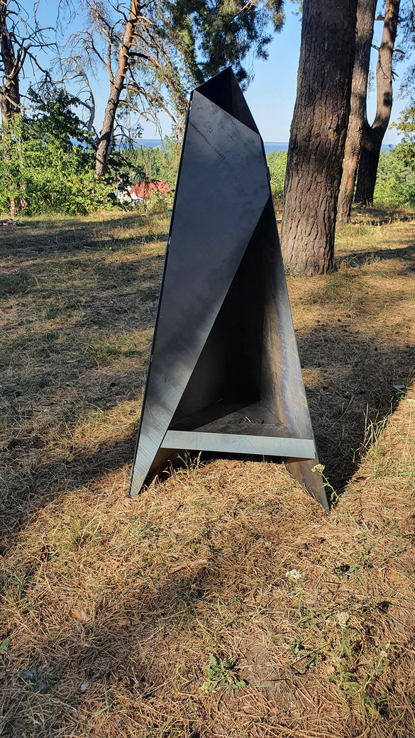 Patio Fireplace V1 59". DXF files for laser, plasma cutting. Chiminea Fire Pit. Фото 4