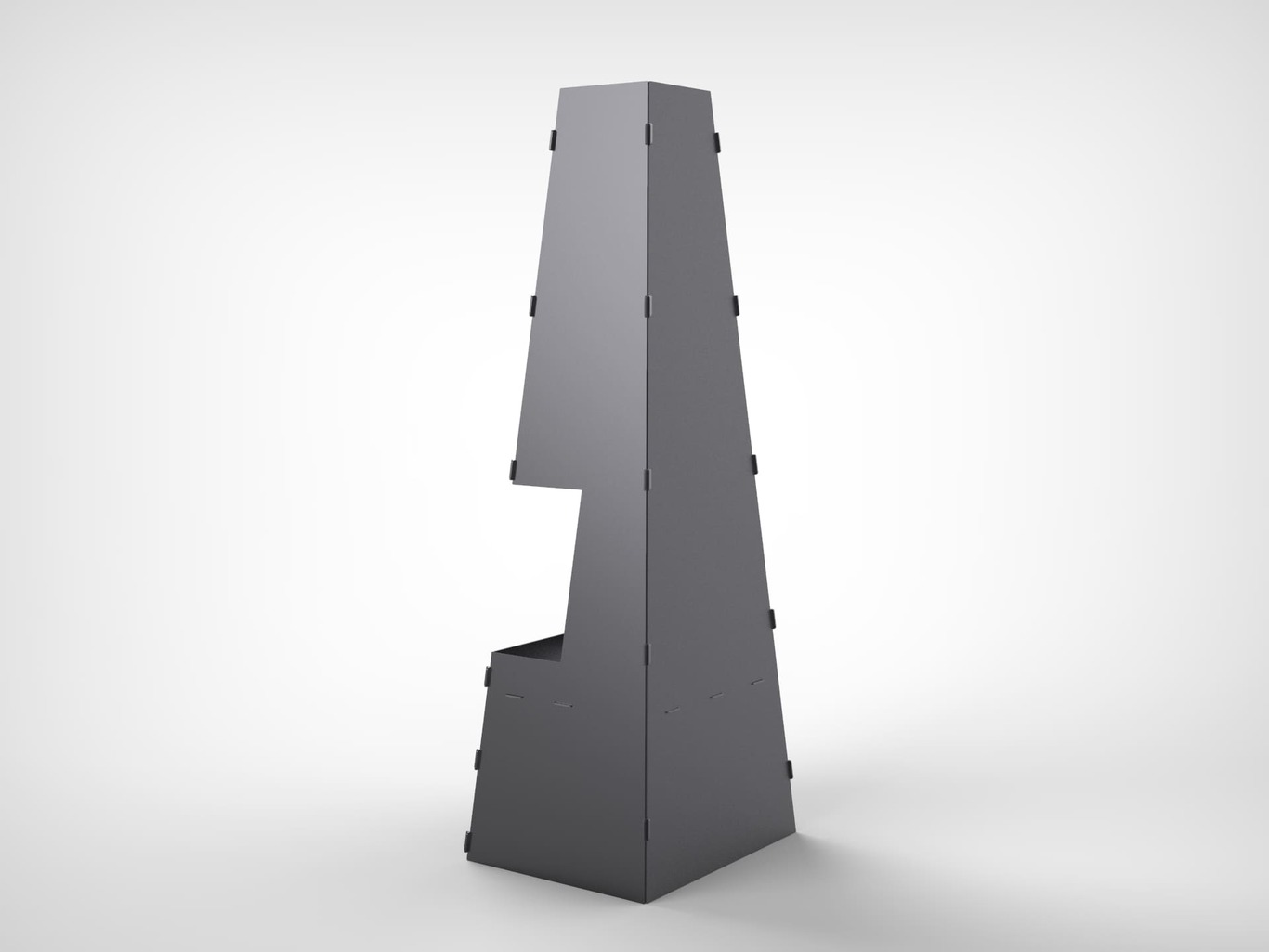 Caminetto da Giardino Pieghevole V2 1500 mm. File DXF per taglio laser, plasma. Braciere Chiminea. Фото 3