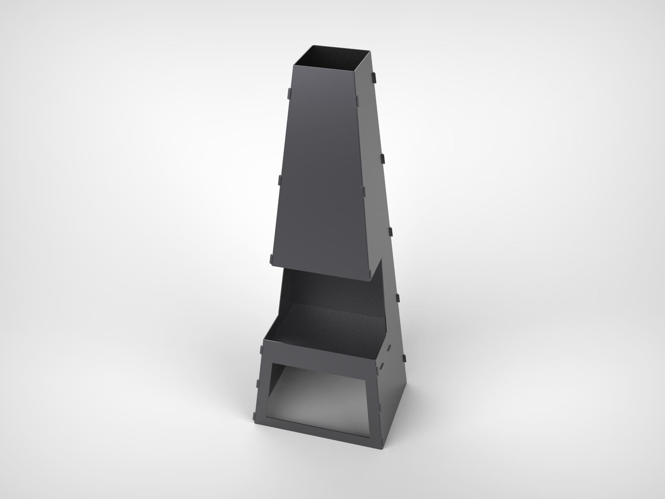 Caminetto da Giardino Pieghevole V2 1500 mm. File DXF per taglio laser, plasma. Braciere Chiminea. Фото 7