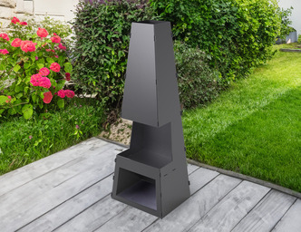 Șemineu de exterior pliabil V2 1500 mm. Fișiere DXF pentru tăiere cu laser, plasmă. Chiminea