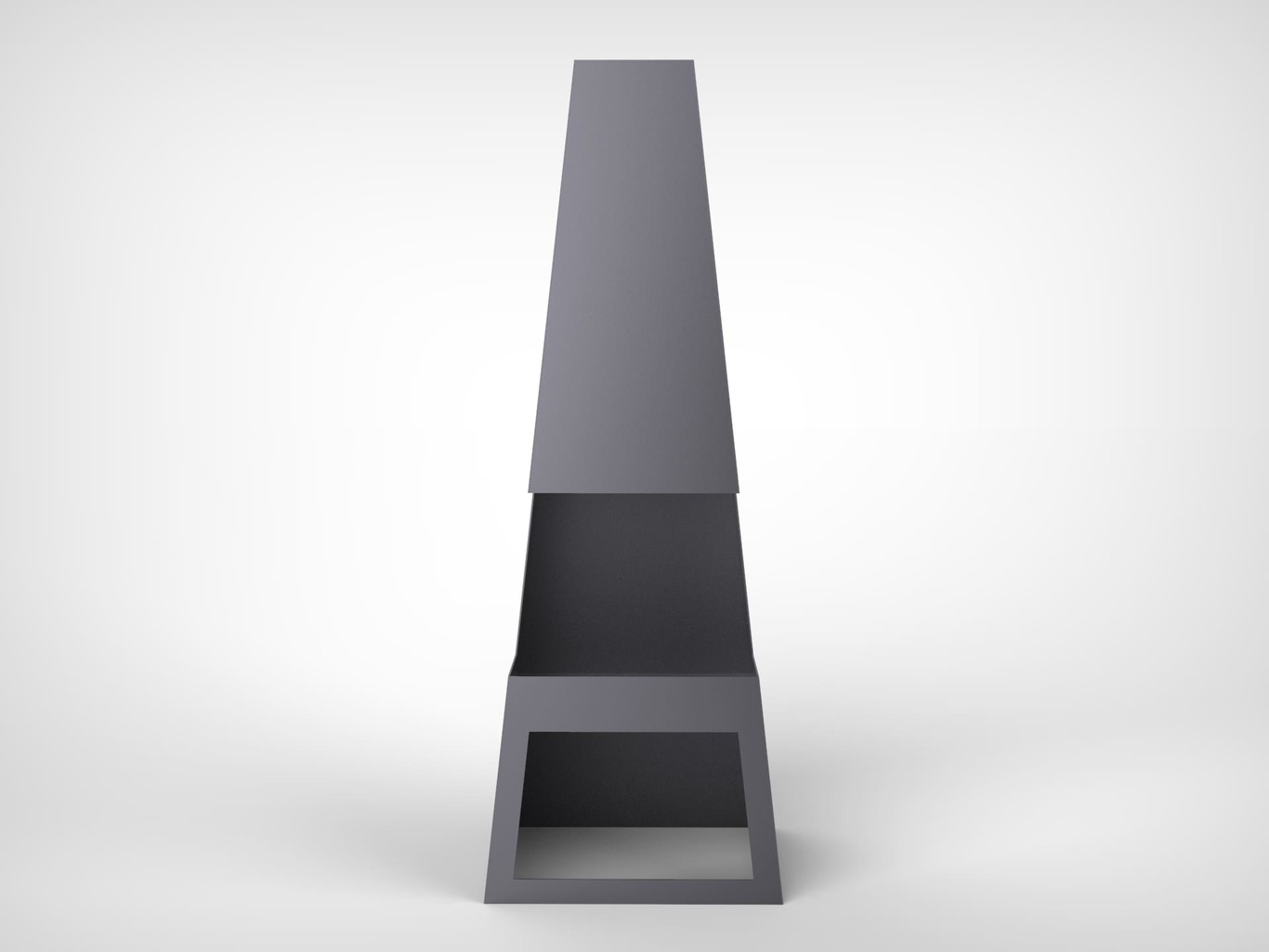Backyard Welded Fireplace V2 59". DXF files for laser, plasma cutting. Chiminea Fire Pit. Фото 6