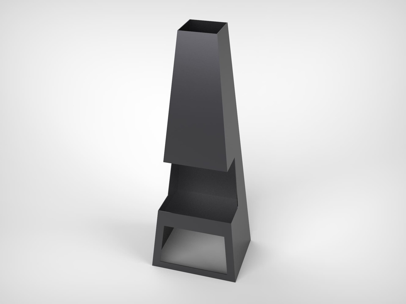 Backyard Welded Fireplace V2 59". DXF files for laser, plasma cutting. Chiminea Fire Pit. Фото 8
