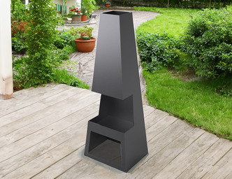 Șemineu de exterior sudat V2 1500 mm. Fișiere DXF pentru tăiere cu laser, plasmă. Chiminea