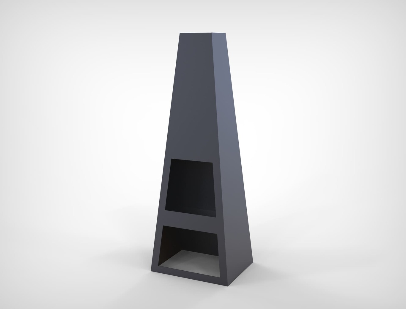 Garden Fireplace V3 59". DXF files for laser, plasma cutting. Pyramid Fire Pit. Фото 5