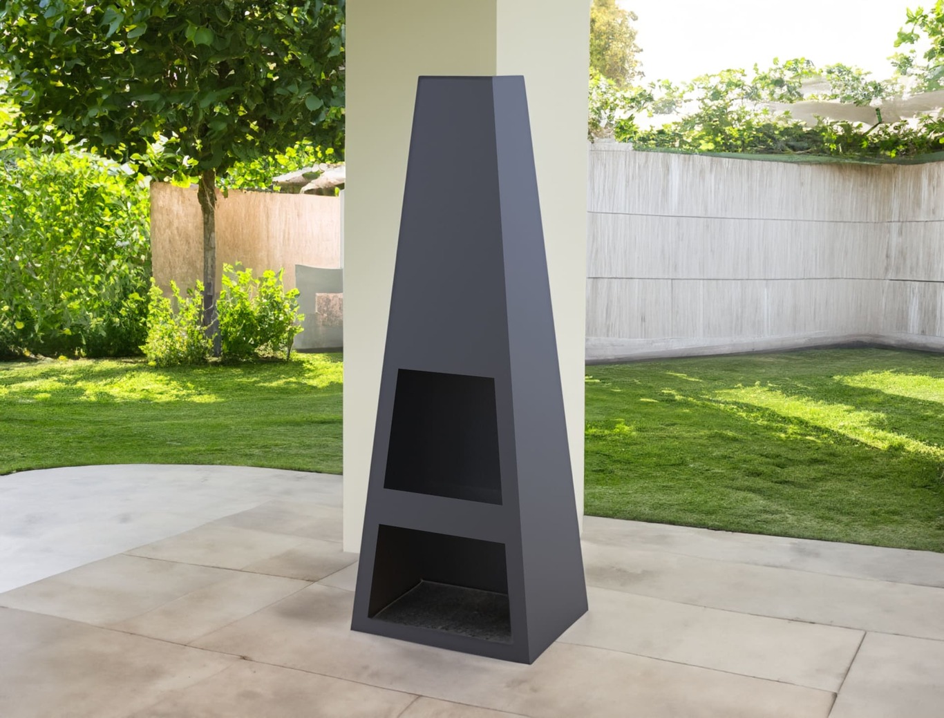 Garden Fireplace V3 59". DXF files for laser, plasma cutting. Pyramid Fire Pit. Фото 2