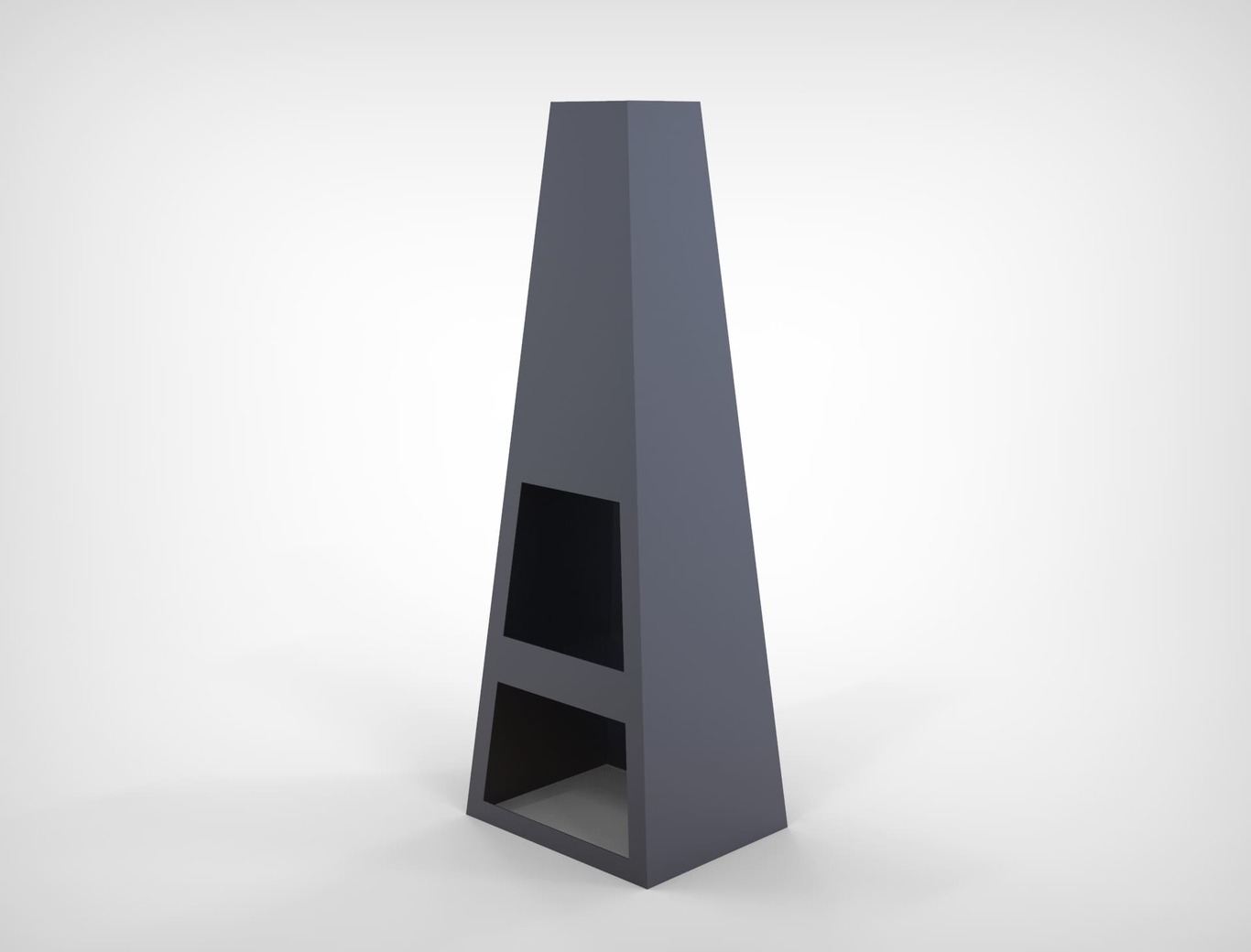 Garden Fireplace V3 59". DXF files for laser, plasma cutting. Pyramid Fire Pit. Фото 3