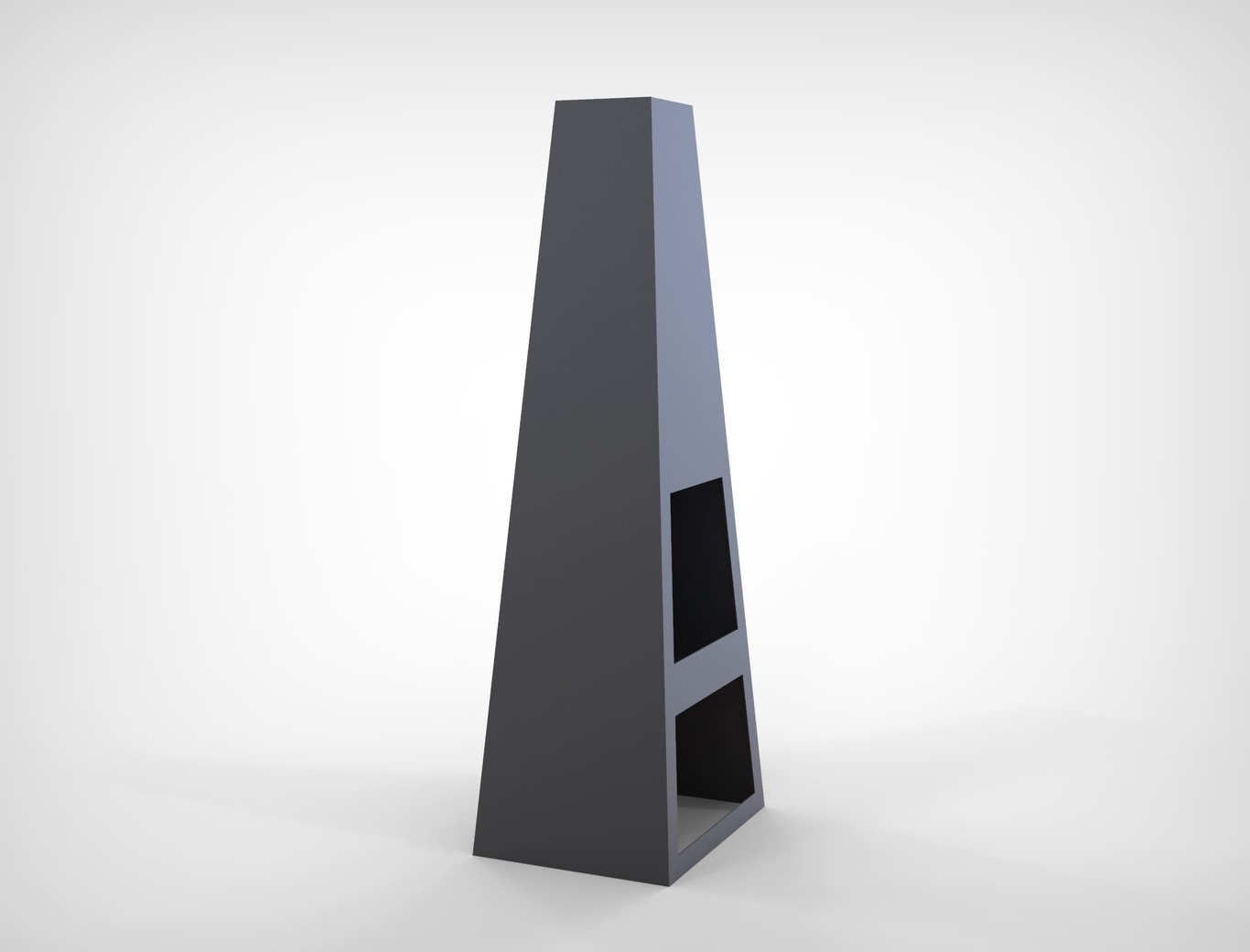 Garden Fireplace V3 59". DXF files for laser, plasma cutting. Pyramid Fire Pit. Фото 6