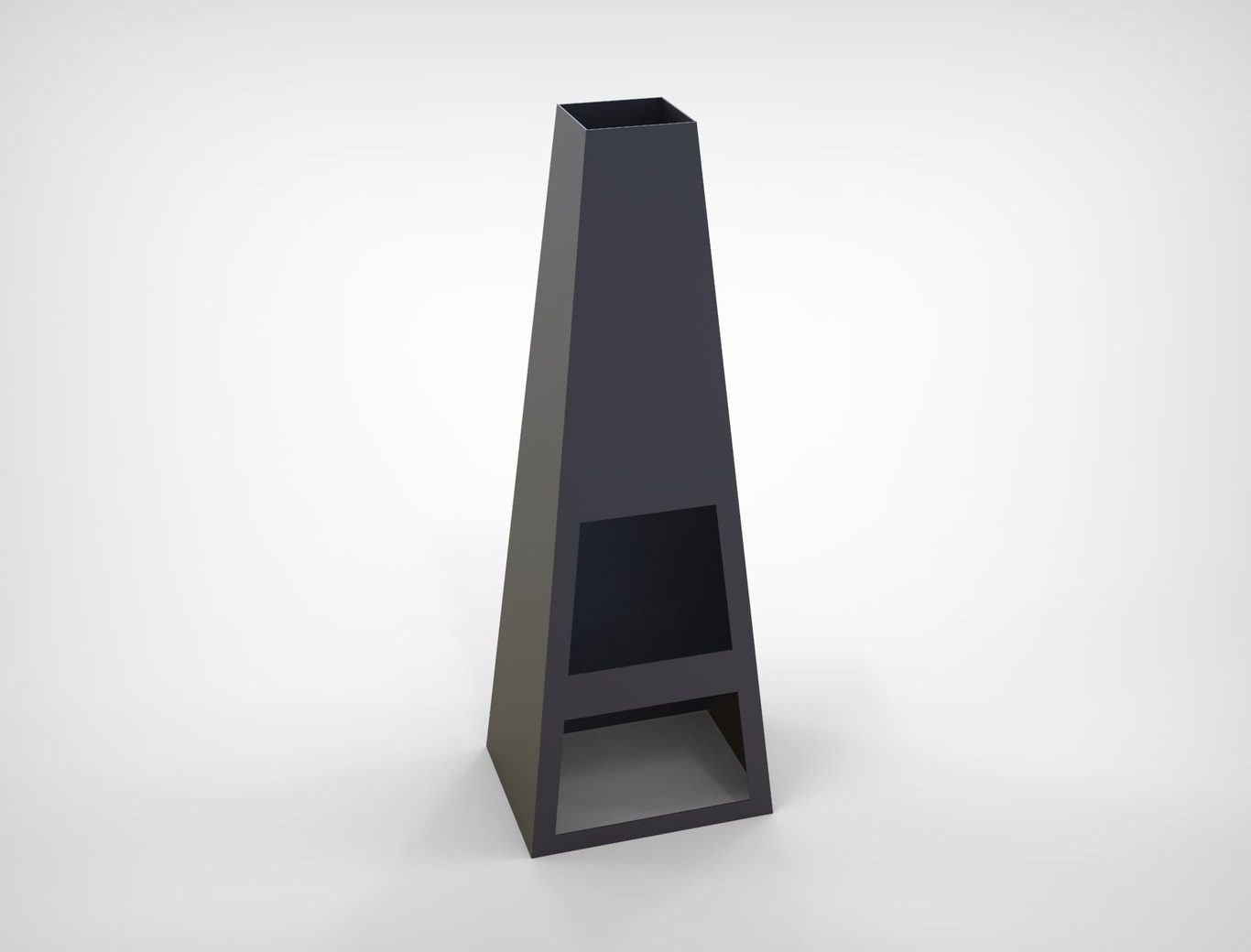 Garden Fireplace V3 59". DXF files for laser, plasma cutting. Pyramid Fire Pit. Фото 7