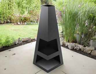 Șemineu exterior V4 1500 mm. Fișiere DXF pentru tăiere cu laser, plasmă. Chiminea