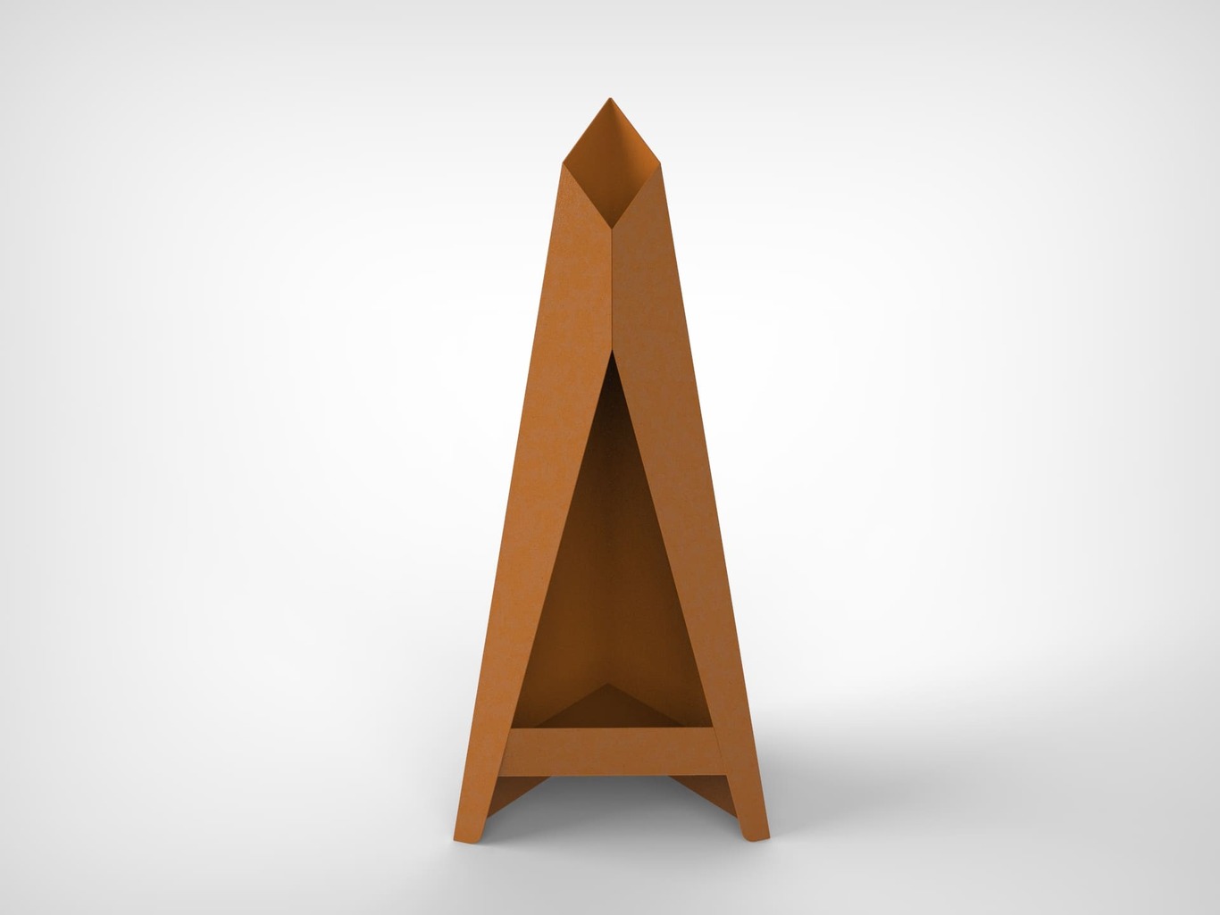 Backyard Fireplace V6 59". DXF files for laser, plasma cutting. Chiminea Fire Pit. Фото 3