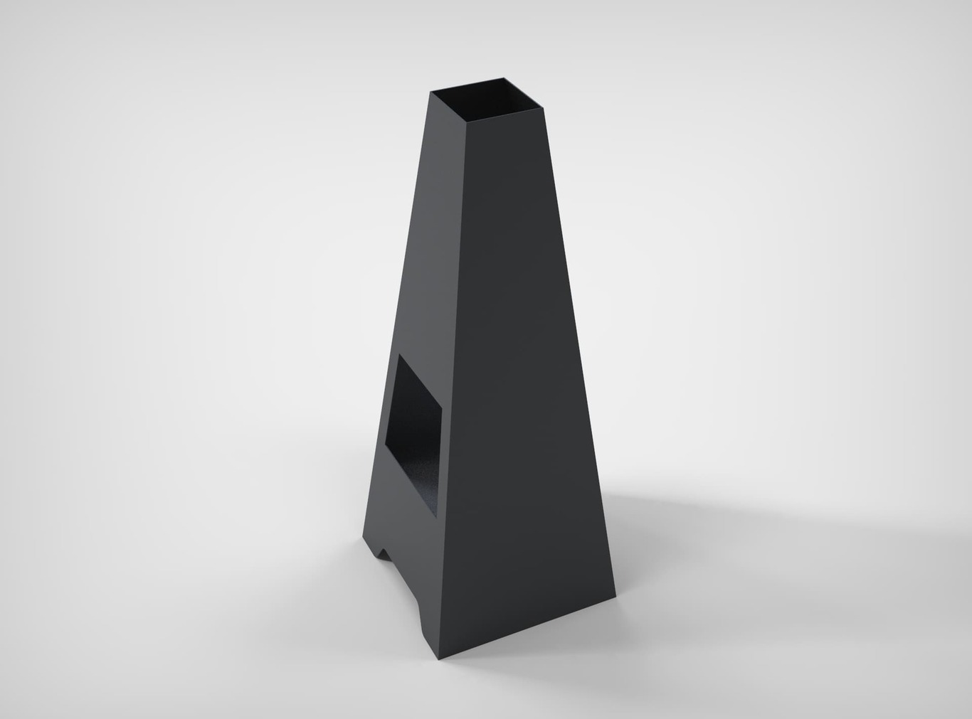 Lareira V7 1500 mm de Jardim. Arquivos DXF para corte a laser e plasma. Lareira Externa Pirâmide. Фото 5