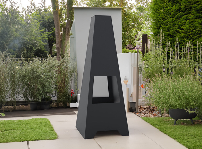 Lareira V7 1500 mm de Jardim. Arquivos DXF para corte a laser e plasma. Lareira Externa Pirâmide