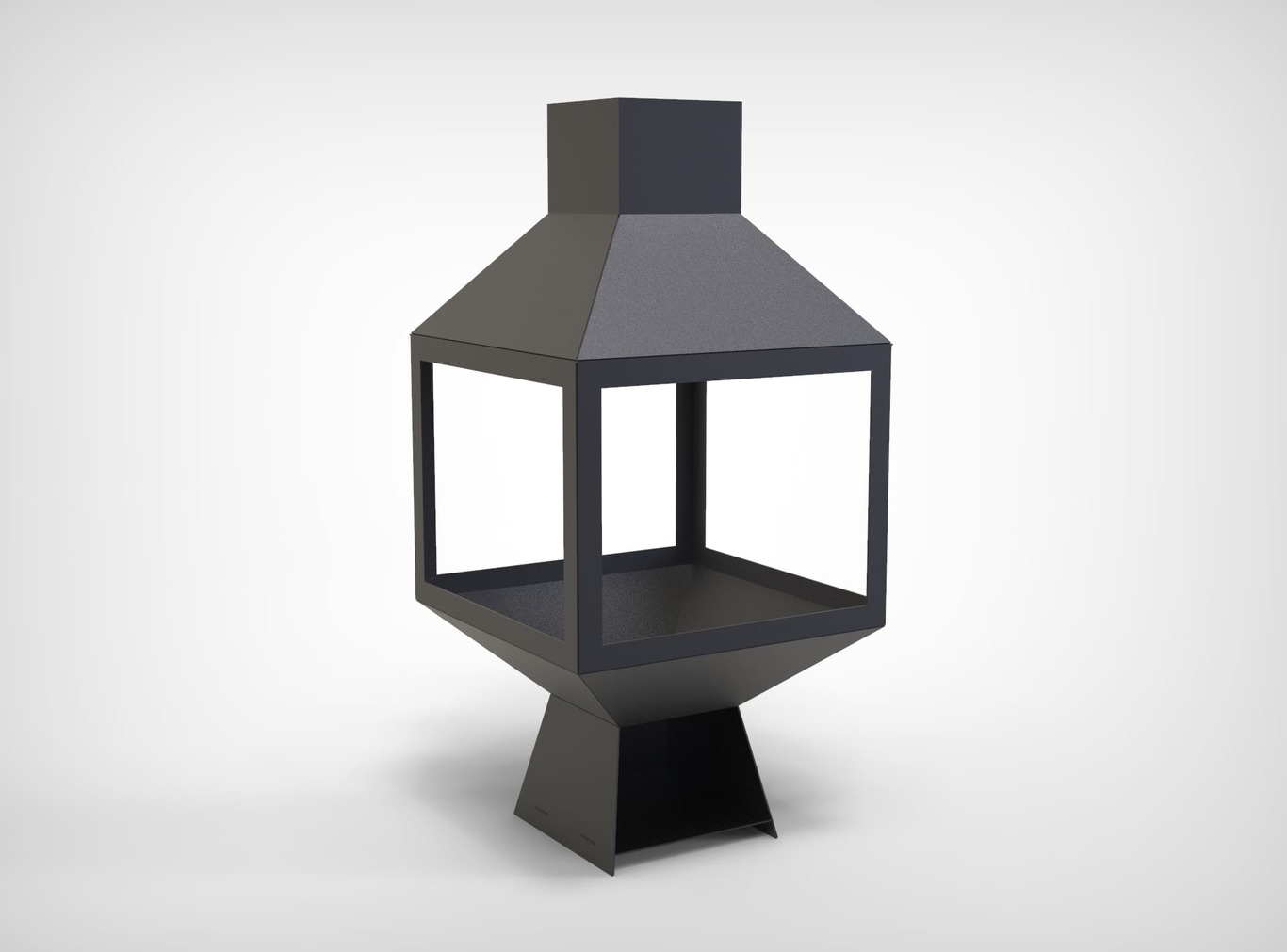 Șemineu exterior Spațiu deschis. Fișiere DXF pentru tăiere cu laser, plasmă. Chiminea. Фото 2