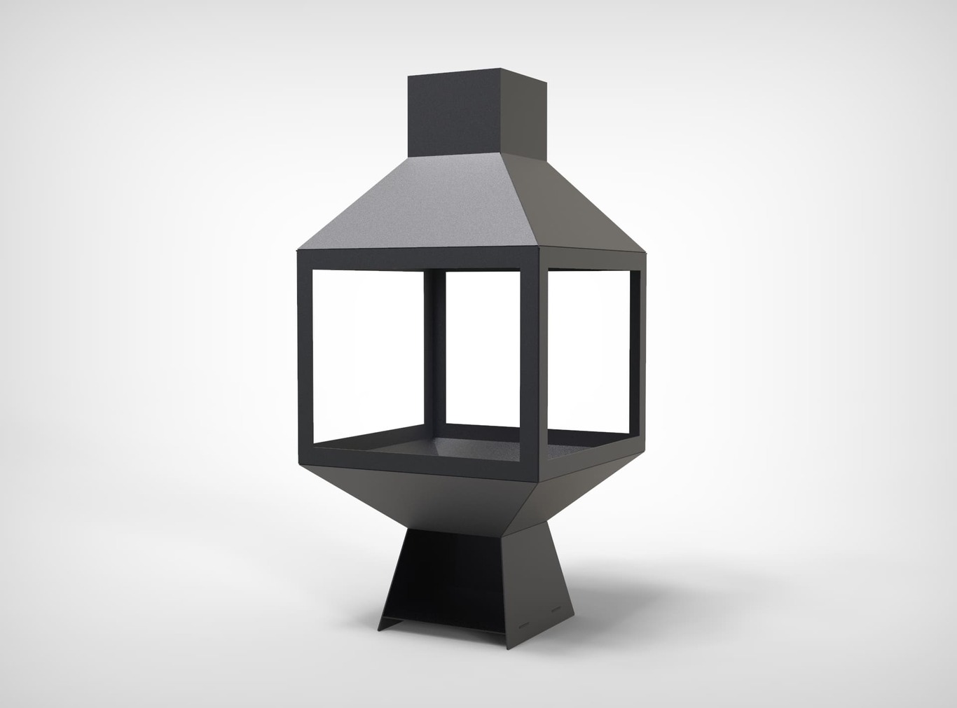 Șemineu exterior Spațiu deschis. Fișiere DXF pentru tăiere cu laser, plasmă. Chiminea. Фото 3
