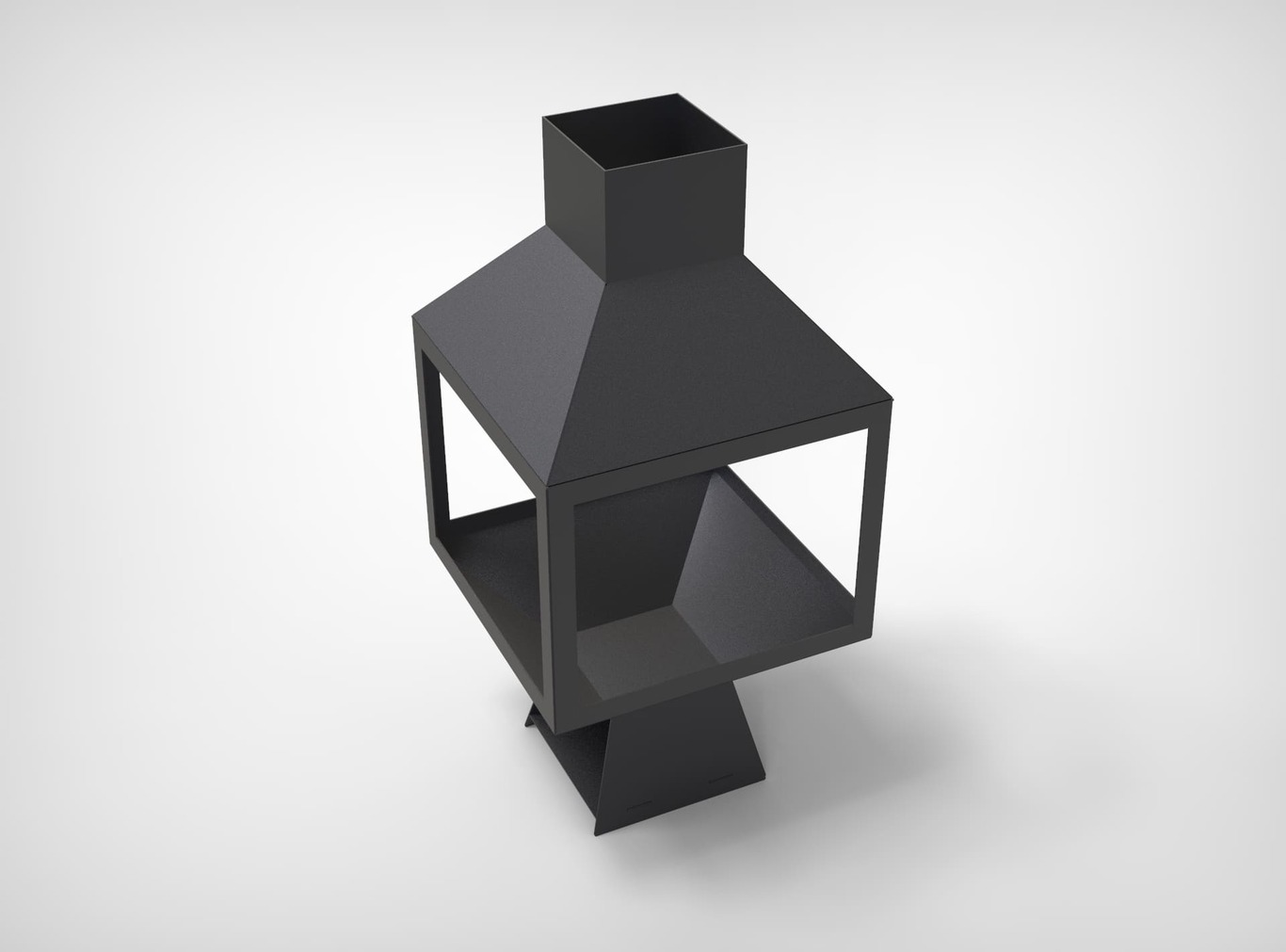 Șemineu exterior Spațiu deschis. Fișiere DXF pentru tăiere cu laser, plasmă. Chiminea. Фото 4