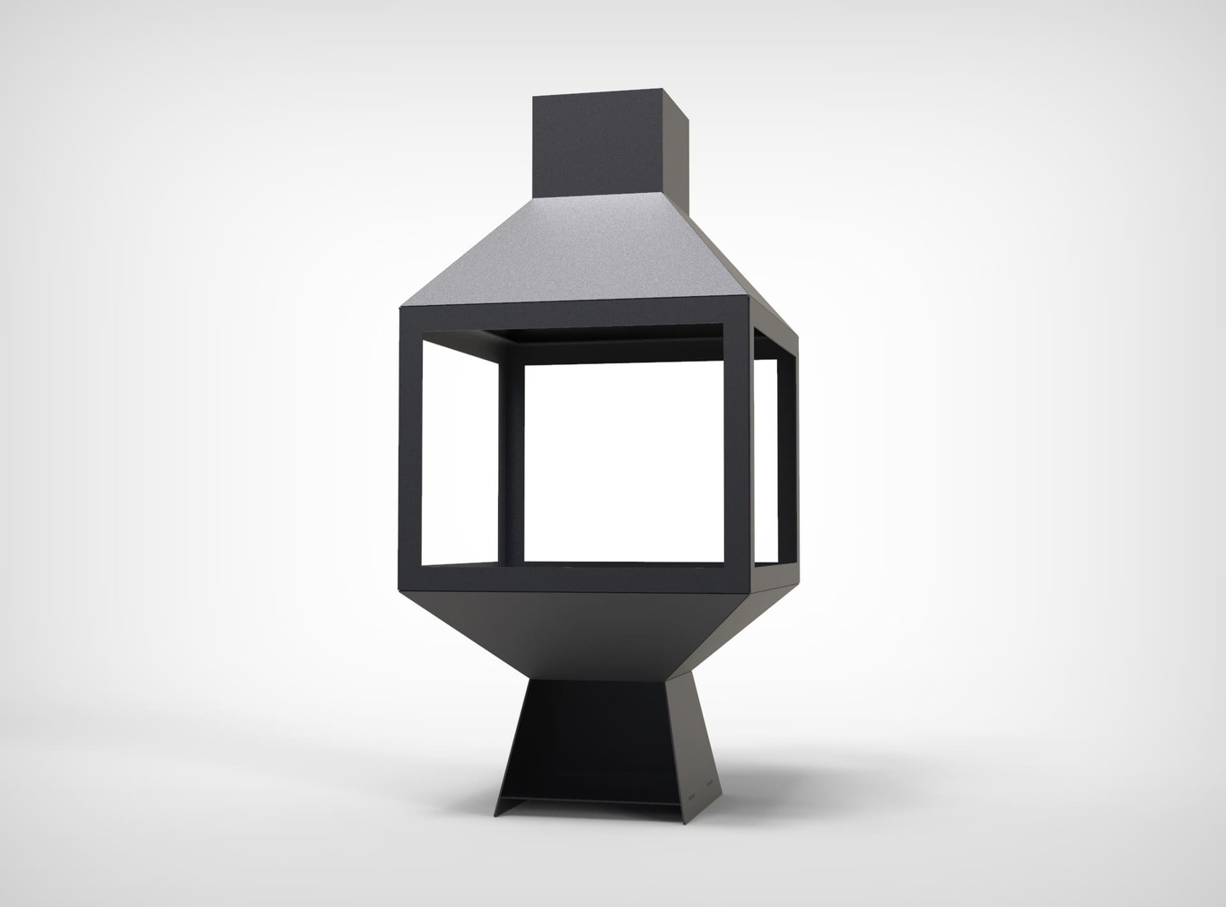 Șemineu exterior Spațiu deschis. Fișiere DXF pentru tăiere cu laser, plasmă. Chiminea. Фото 8