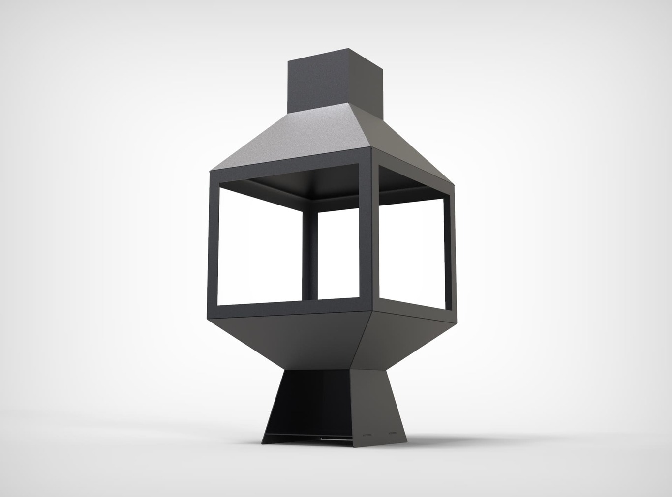 Șemineu exterior Spațiu deschis. Fișiere DXF pentru tăiere cu laser, plasmă. Chiminea. Фото 7