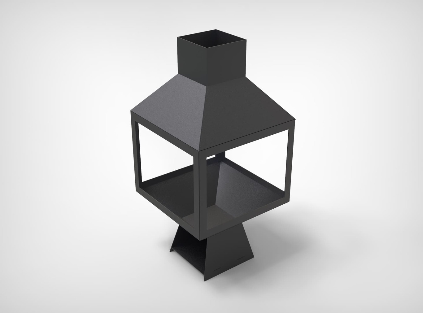 Șemineu exterior Spațiu deschis. Fișiere DXF pentru tăiere cu laser, plasmă. Chiminea. Фото 9