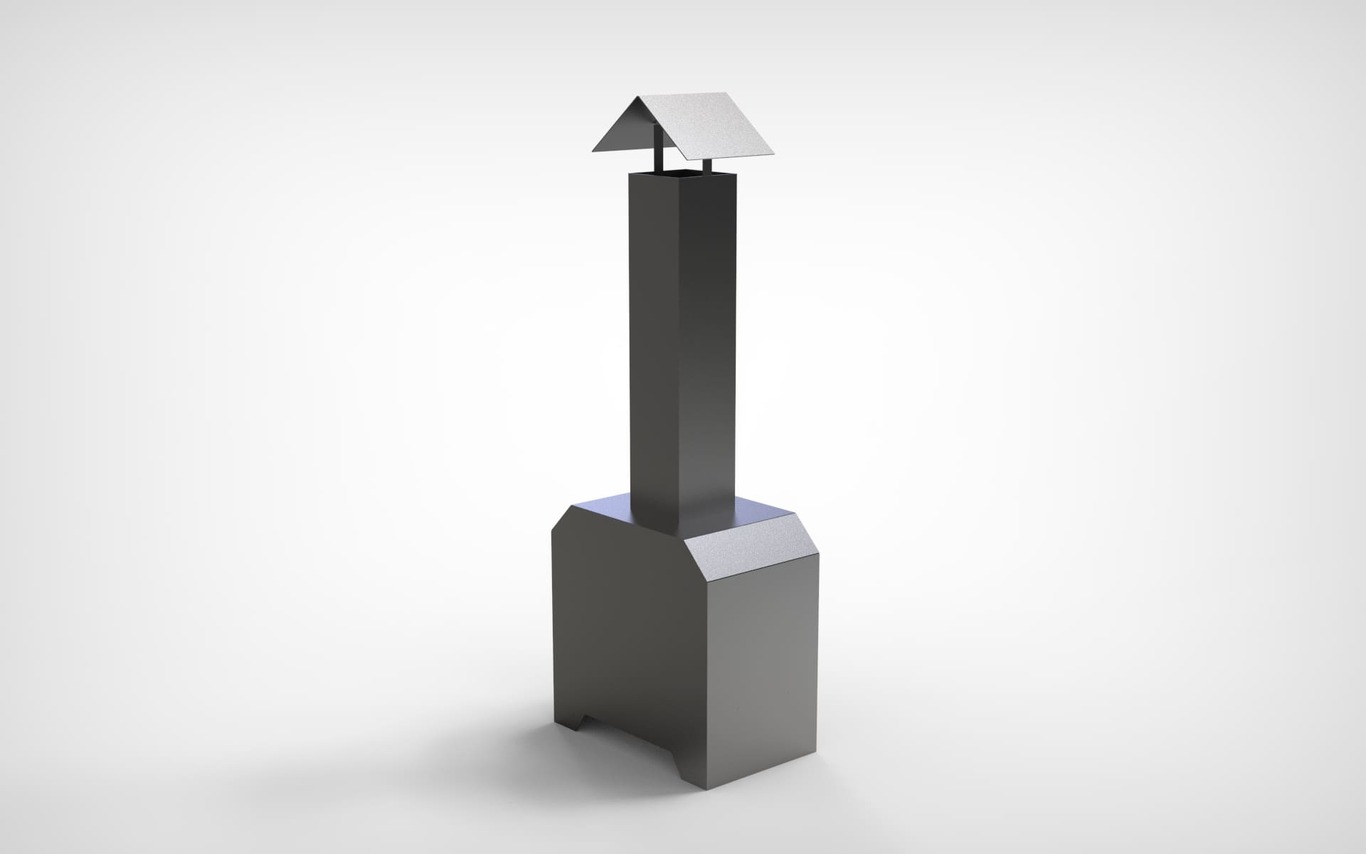 Șemineu exterior tip sobă. Fișiere DXF pentru tăiere cu laser, plasmă. Chiminea. Фото 9