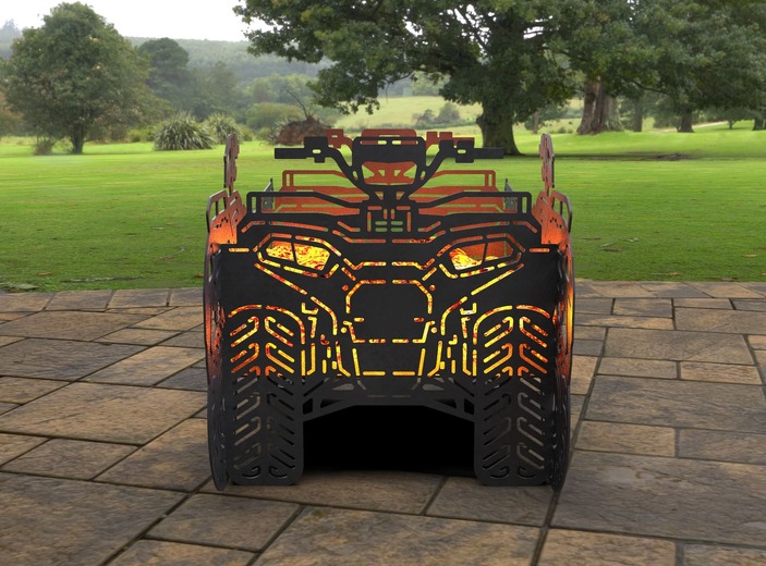 All-terrain Vehicle Fire Pit Grill. DXF, SVG files for laser, plasma cutting