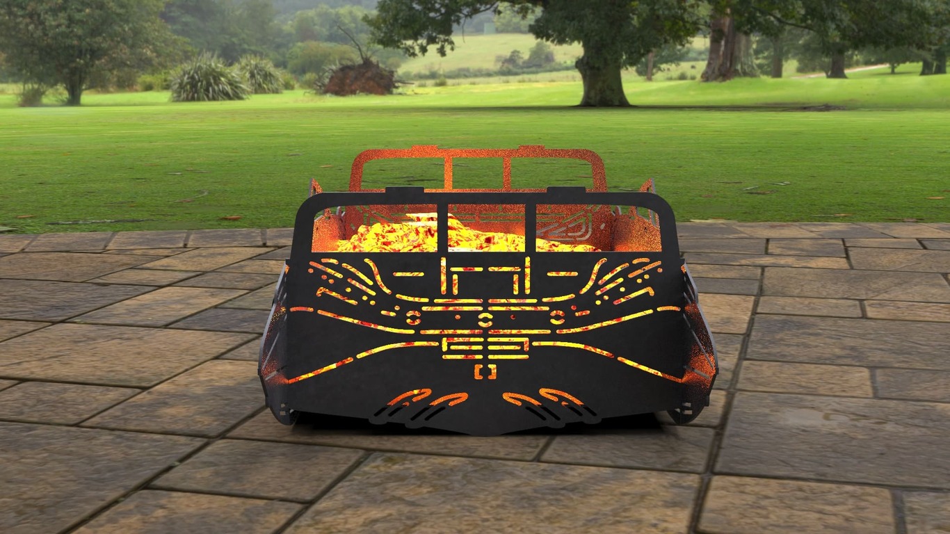 Motorboat Fire Pit Grill. DXF, SVG files for laser, plasma cutting. Фото 2