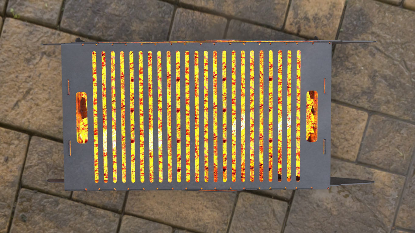 Motorboat Fire Pit Grill. DXF, SVG files for laser, plasma cutting. Фото 10
