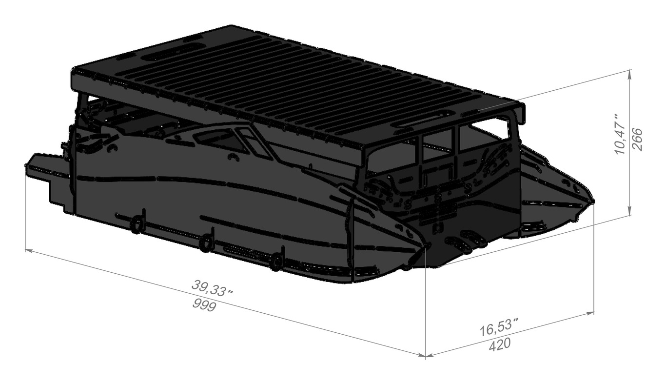 Motorboat Fire Pit Grill. DXF, SVG files for laser, plasma cutting. Фото 11