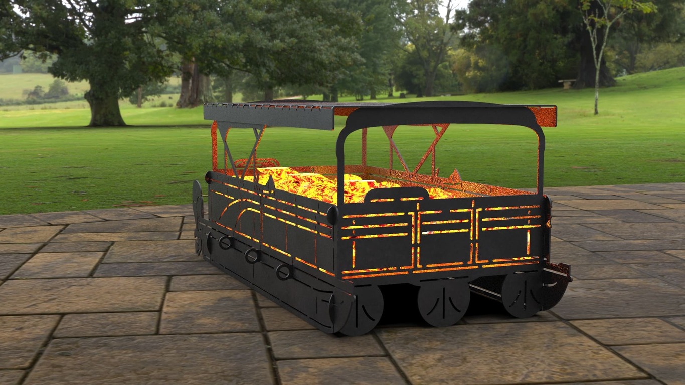Pontoon Boat Fire Pit Grill. DXF, SVG files for laser, plasma cutting. Фото 3