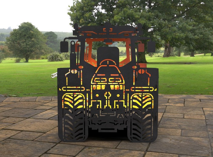 Tractor Fire Pit Grill. DXF, SVG files for laser, plasma cutting