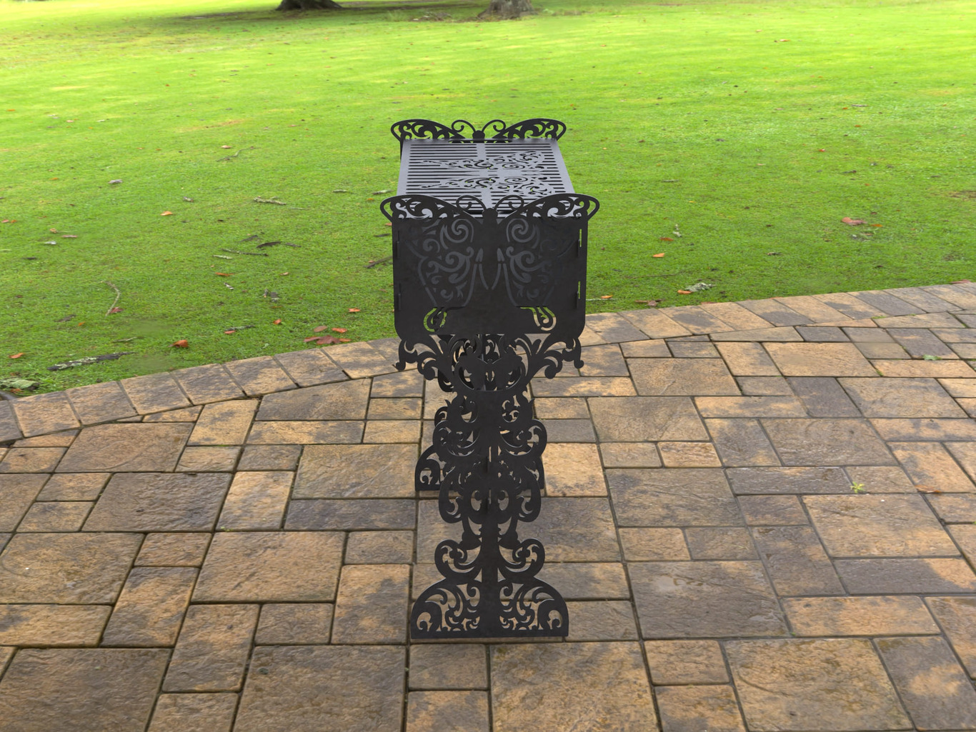 Butterfly Fire Pit Grill. DXF, SVG files for laser, plasma cutting. Фото 3