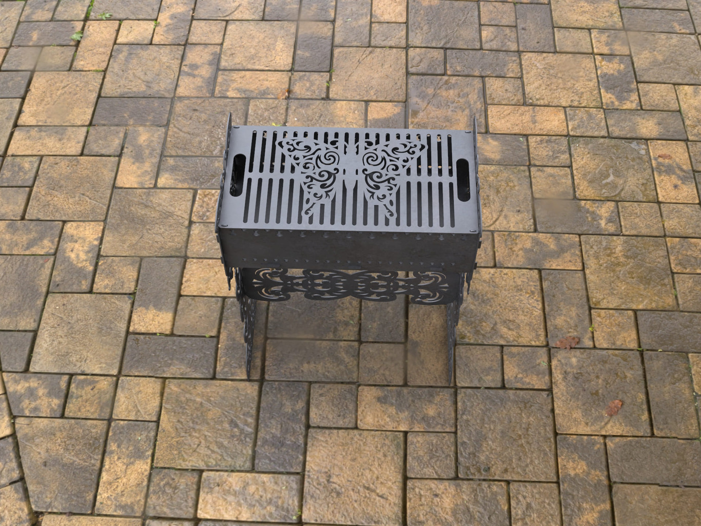 Butterfly Fire Pit Grill. DXF, SVG files for laser, plasma cutting. Фото 5