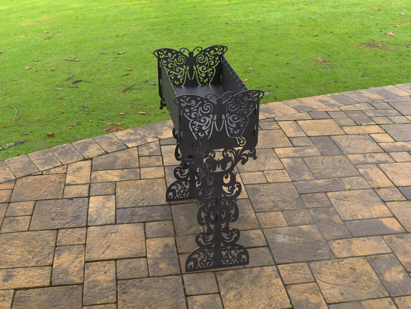Butterfly Fire Pit Grill. DXF, SVG files for laser, plasma cutting. Фото 8