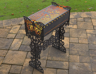 Butterfly Fire Pit Grill. DXF, SVG files for laser, plasma cutting