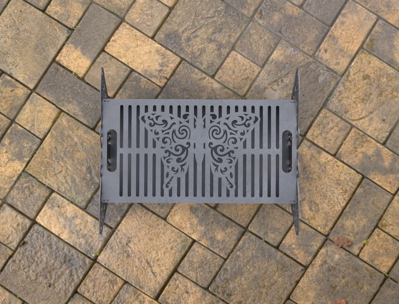 Barbecue a Legna Farfalla V2. File DXF, SVG per taglio laser, plasma. Фото 9