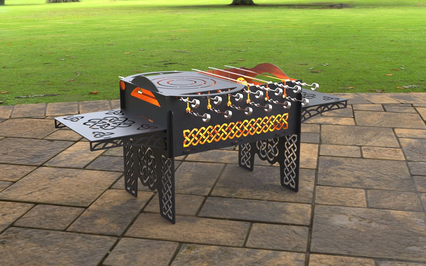 Nordic Fire Pit Grill. DXF, SVG files for laser, plasma cutting. Фото 2
