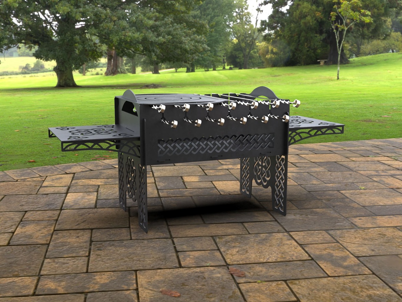 Nordic Fire Pit Grill. DXF, SVG files for laser, plasma cutting. Фото 5