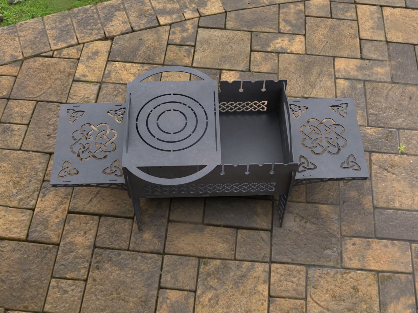 Nordic Fire Pit Grill. DXF, SVG files for laser, plasma cutting. Фото 6