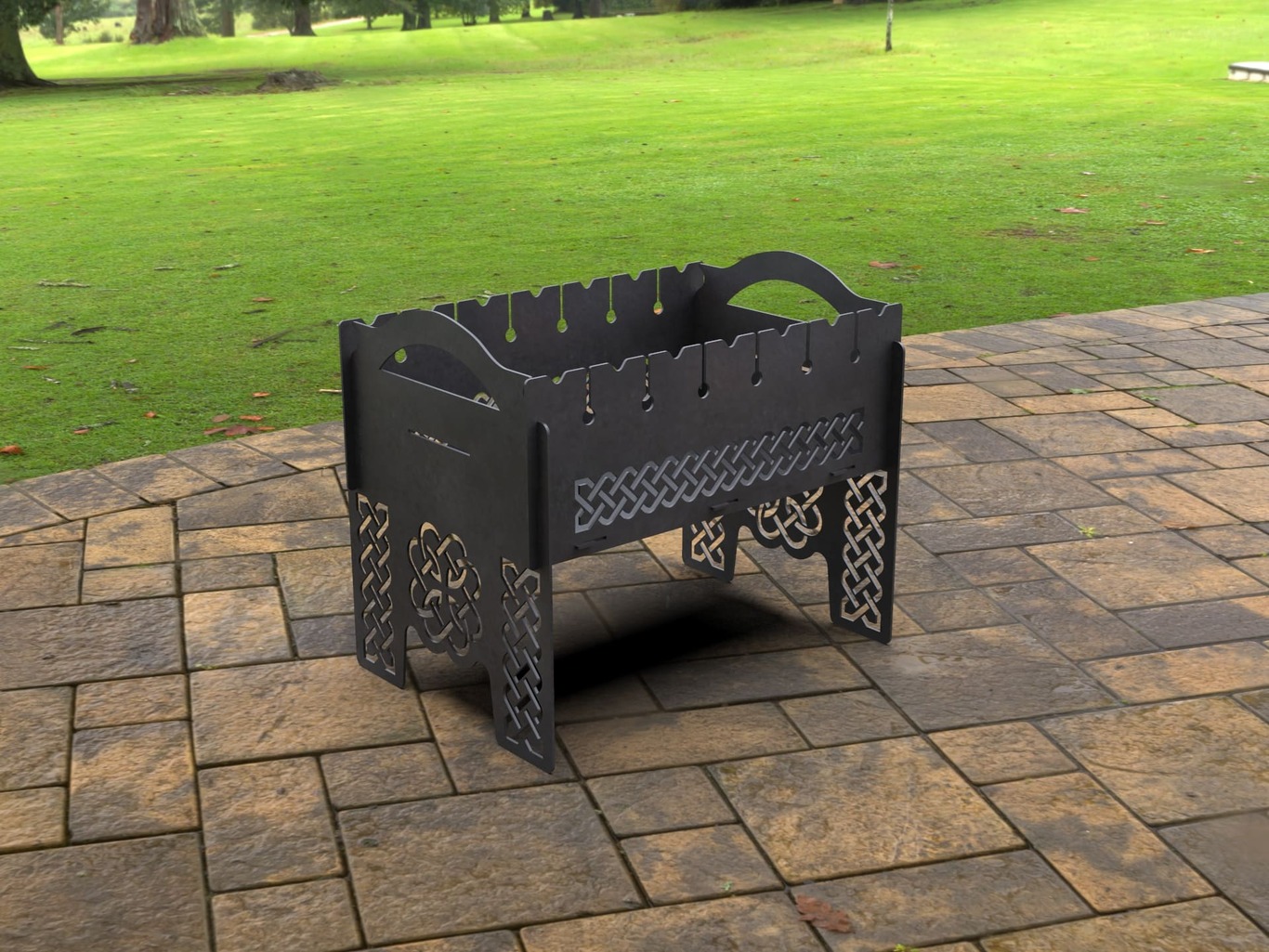 Nordic Fire Pit Grill. DXF, SVG files for laser, plasma cutting. Фото 7