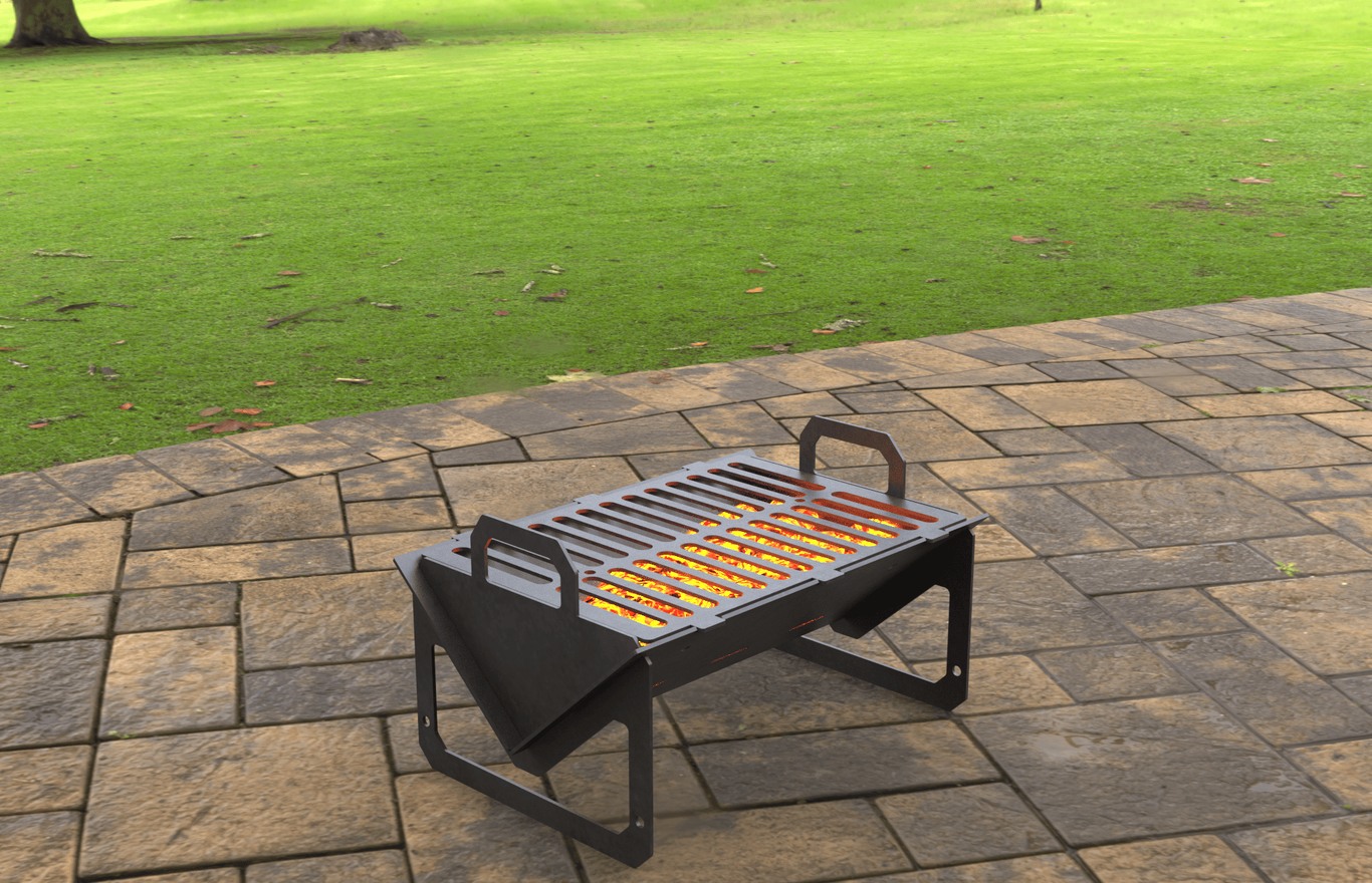 Small Fire Pit Grill. DXF, SVG files for laser, plasma cutting. Campfire Pit BBQ. Фото 3