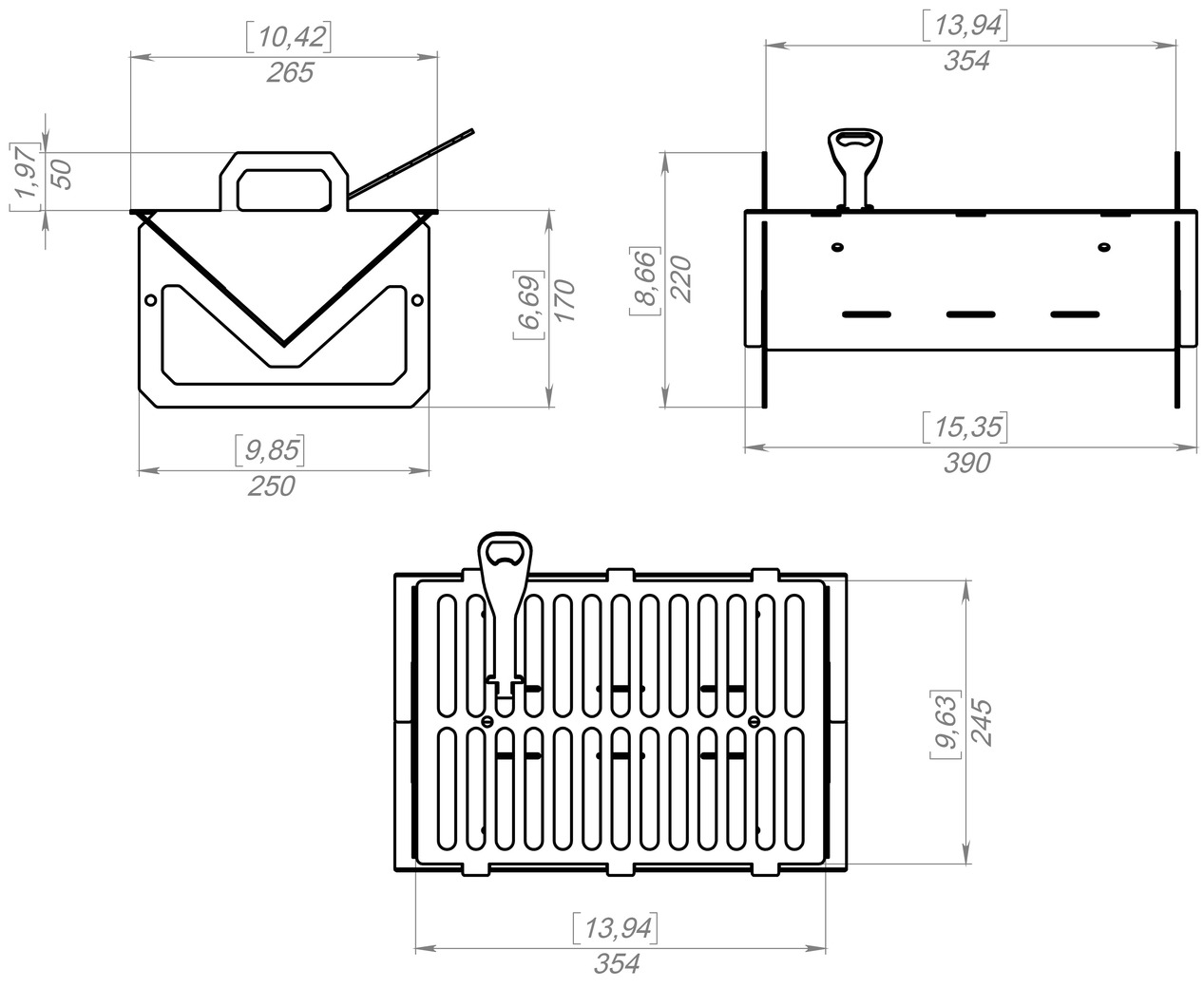 Small Fire Pit Grill. DXF, SVG files for laser, plasma cutting. Campfire Pit BBQ. Фото 10