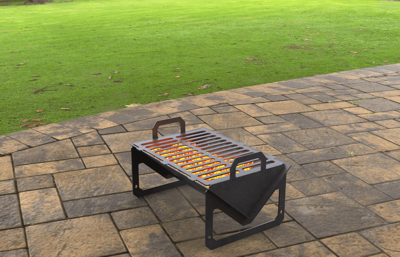 Small Fire Pit Grill. DXF, SVG files for laser, plasma cutting. Campfire Pit BBQ. Фото 2